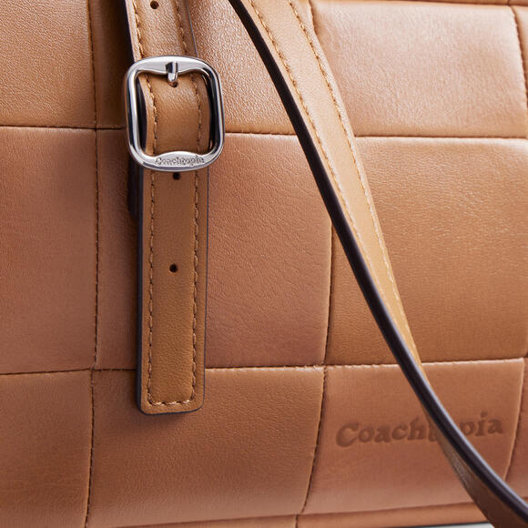 Coachtopia Alter/Ego Satchel Bag In Checkerboard Upcrafted Leather - Picture 5 of 9